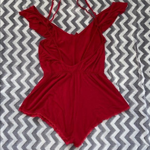 Red. Romper - Picture 2 of 2